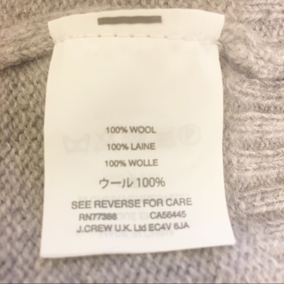 J. Crew ‘Holly’ Wool Sweater, Gray Size Large - Picture 6 of 8